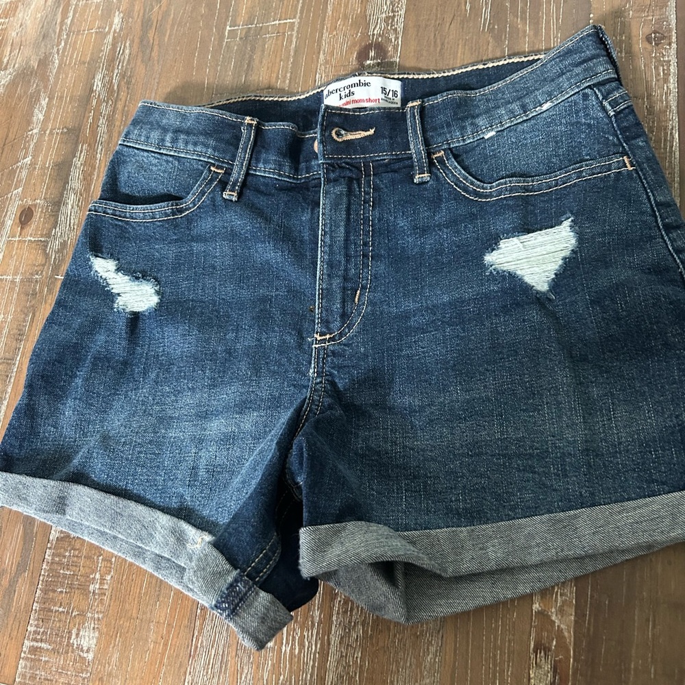 Abercrombie & Fitch Kids Blue Denim Shorts